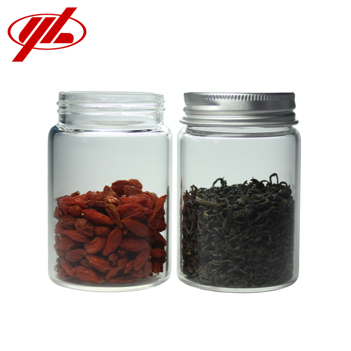 Big Mouth Glass Bottle for Spice with Screw Cap