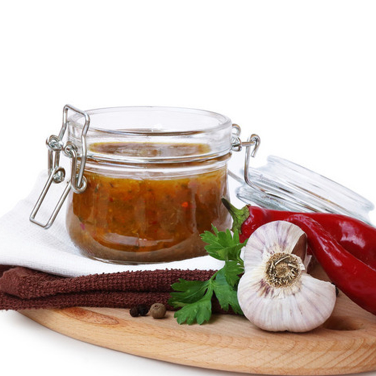 Big Mouth Snap Top Storage Glass Jar With Airtight Clip Lid