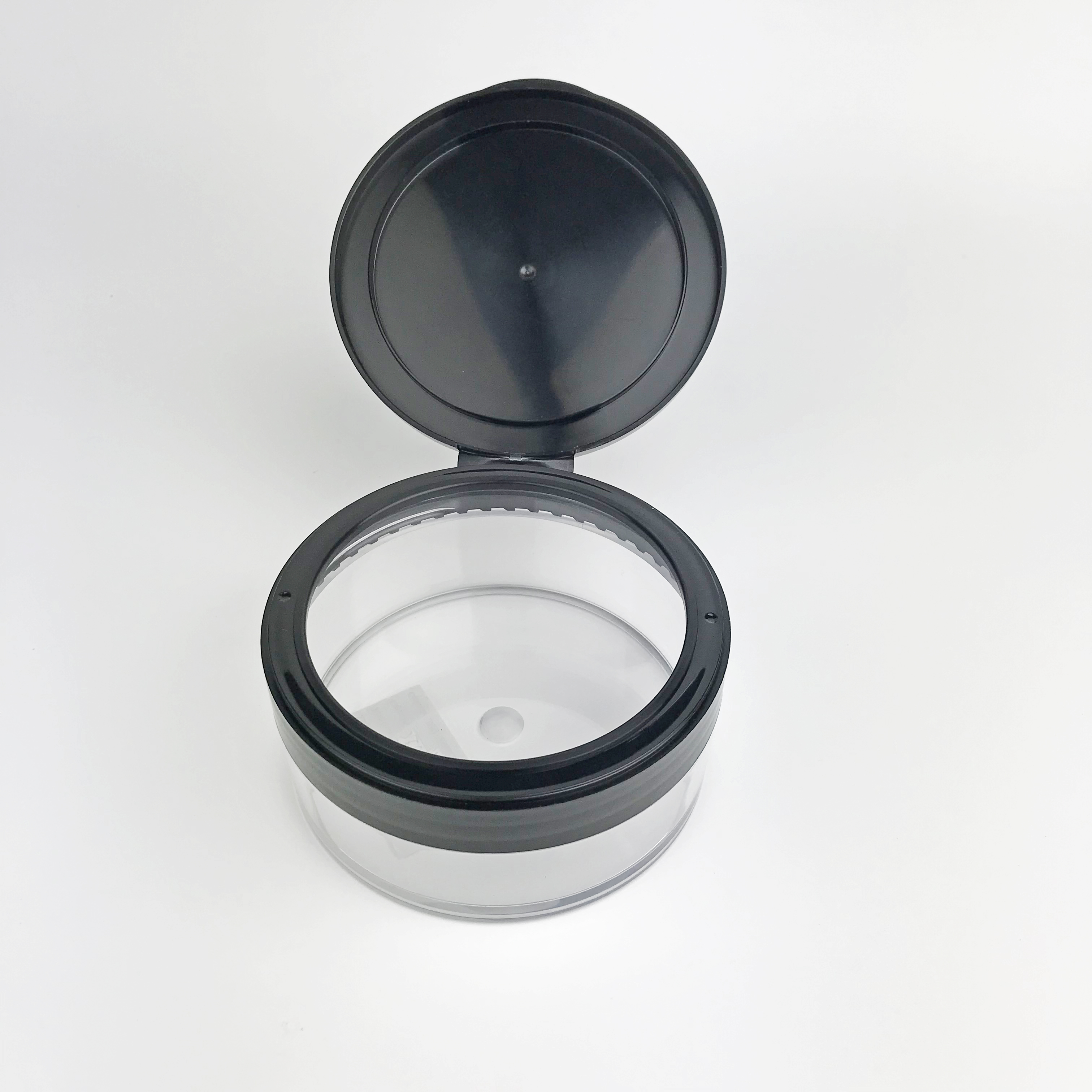Big size 300ml heavy plastic cream jar with flip cap hair gel sleeping flip top cap PET / PETG cream jar for personal care