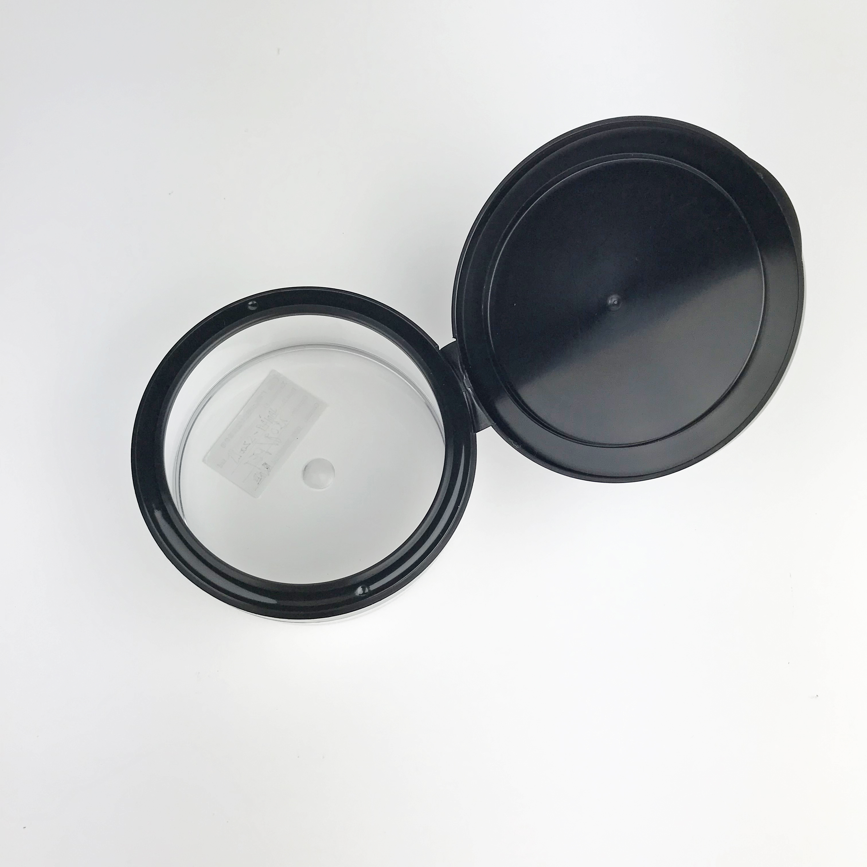Big size 300ml heavy plastic cream jar with flip cap hair gel sleeping flip top cap PET / PETG cream jar for personal care