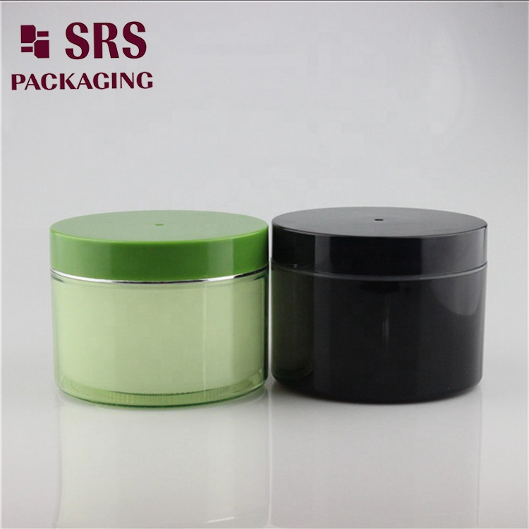 Big size plastic skin care cosmetic jar 200ml 300ml 500ml cream packaging