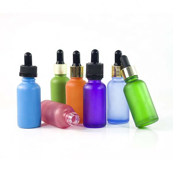 Bio Cosmetic Packaging 30 Ml Glass Bottle With Dropper Gold Cap