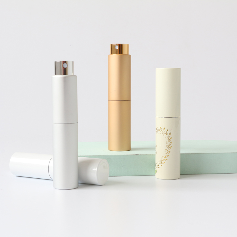 Bio degradable aluminum mini empty spray bottle for perfume 8ml 10ml 15ml 20ml