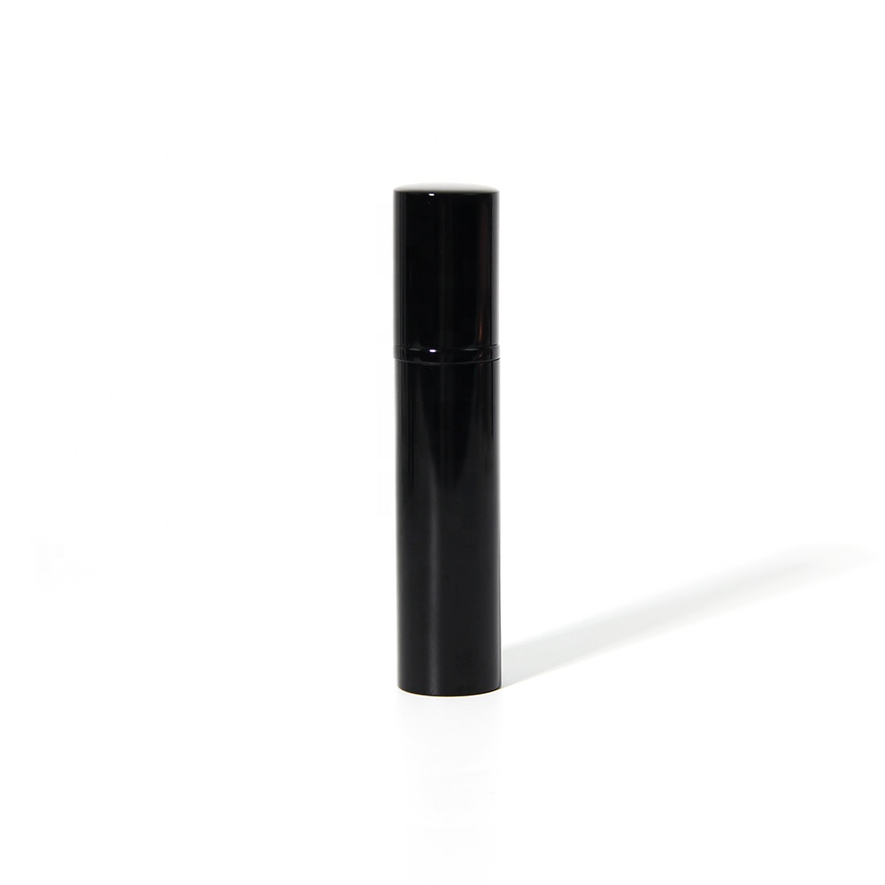 Biodegradable 10ml 12ml 15ml matte black cosmetic aluminum lotion bottles