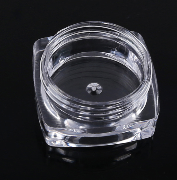 Biodegradable Clear Heart Shape Cosmetic Containers Volume 4g Plastic Type Cream Bottle Jar Food Grade Cosmetic Trial Pack