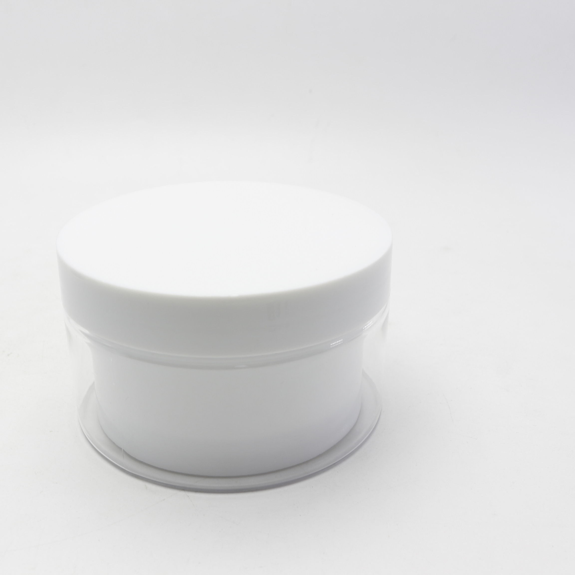 Biodegradable PET Plastic Double Wall Layers 80g 100g 150g 200g  Face Cream Sleeping Hair Cream Jar PL-413K