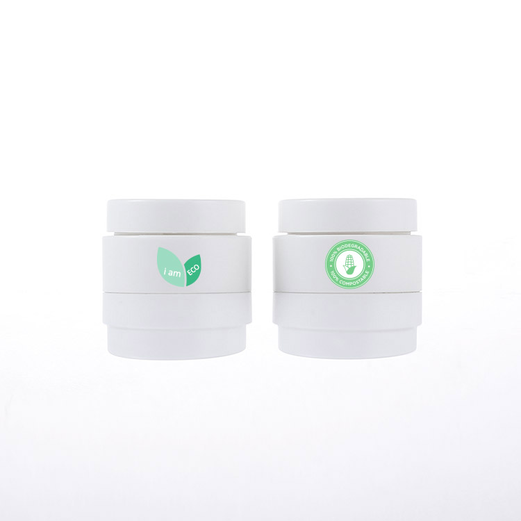 Biodegradable PLA Cosmetic Containers Cream Jar For Personal Skin Care Use Sustainable Packaging