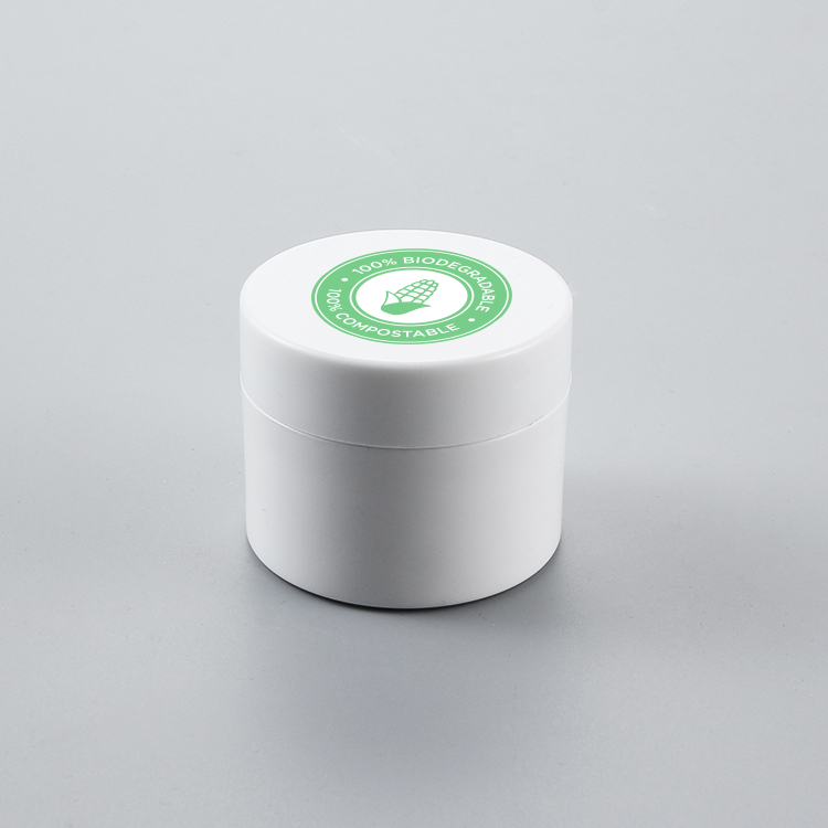 Biodegradable PLA Cosmetic Containers Cream Jar For Personal Skin Care Use Sustainable Packaging
