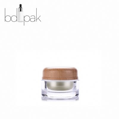 Biodegradable Packaging Cream Jar Hand 50g Bamboo Cosmetic Packaging Skin Care Cream Plastic PP 1000 Multicolor Customized BDPAK