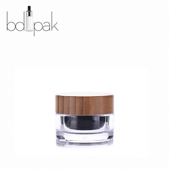 Biodegradable Packaging Cream Jar Hand 50g Bamboo Cosmetic Packaging Skin Care Cream Plastic PP 1000 Multicolor Customized BDPAK