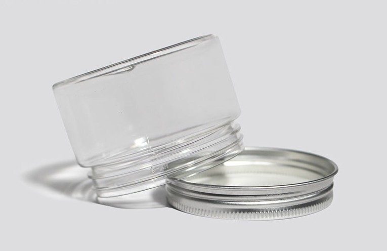 Biodegradable clear cosmetic containers volume 6 oz 2 oz 8oz plastic type cream bottle jar food grade