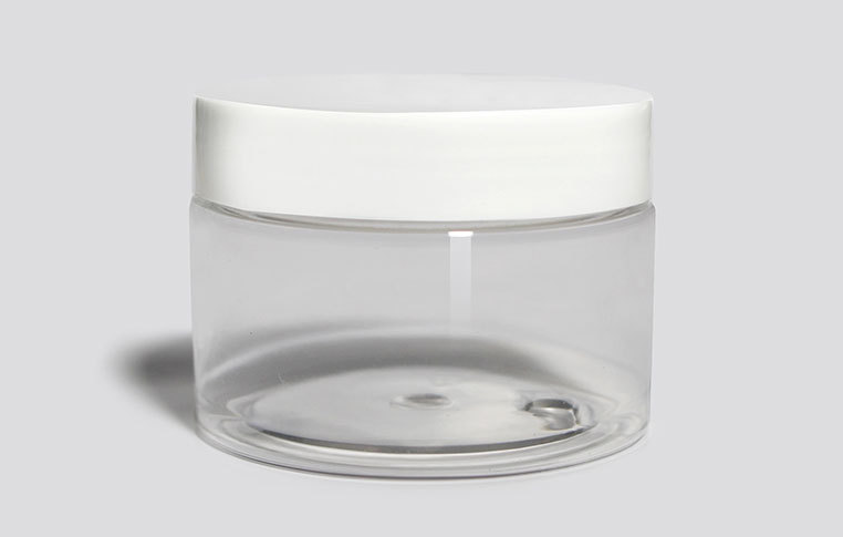 Biodegradable clear cosmetic containers volume 6 oz 2 oz 8oz plastic type cream bottle jar food grade