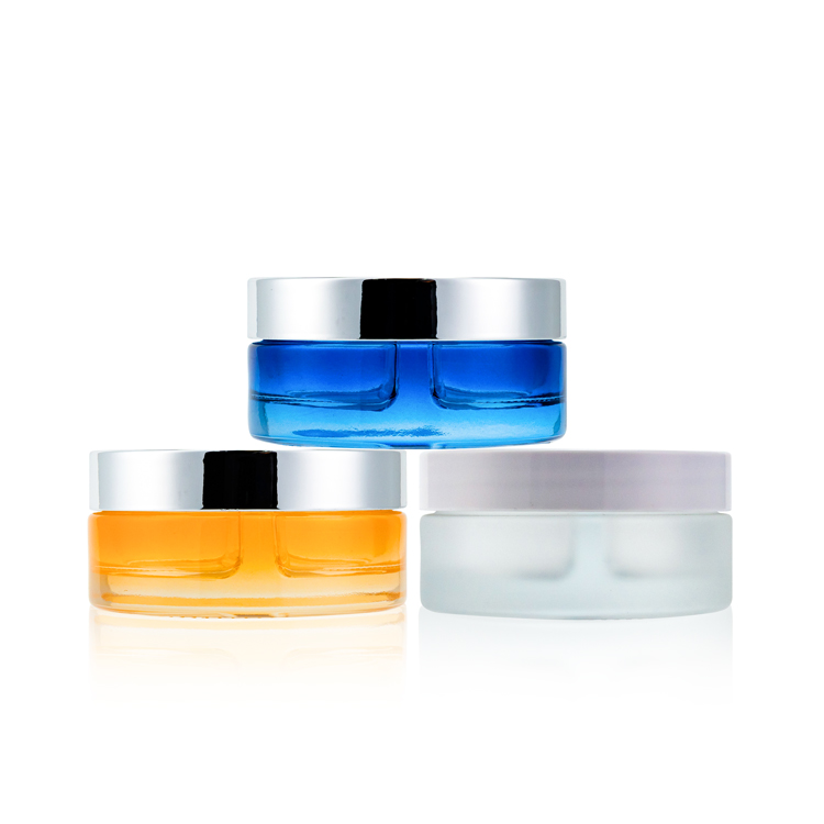 Biodegradable cosmetics jar 19G 84G custom empty large double wall cream jars for skincare packaigng