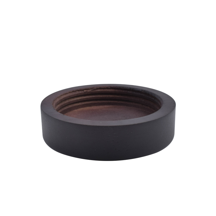 Biodegradable wooden lid cosmetic cream empty jar 100g 120g 200g large volume frosted glass jar for cosmetic usage