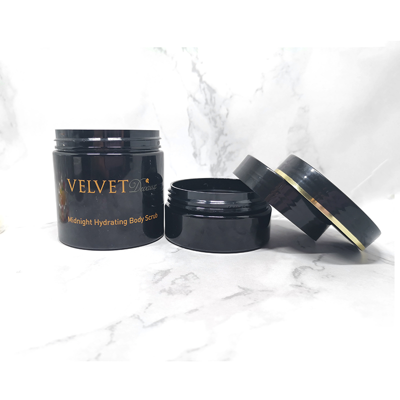 Black 150g 250g100g pomade and candy container empty can leakproof or airtight pet plastic jar