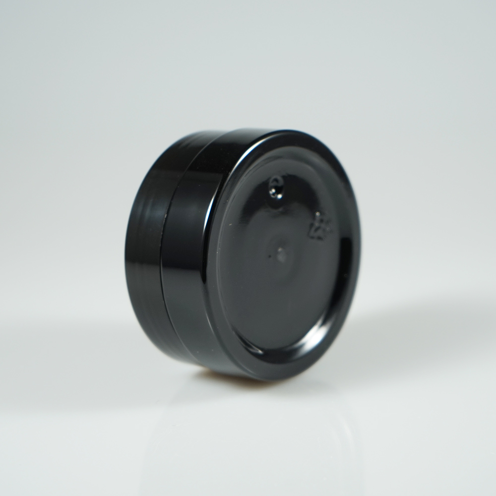 Black 25g 30g 50g 100g 150g 250g hair removal wax pet jar, plastic pomade container,empty screw cap tin