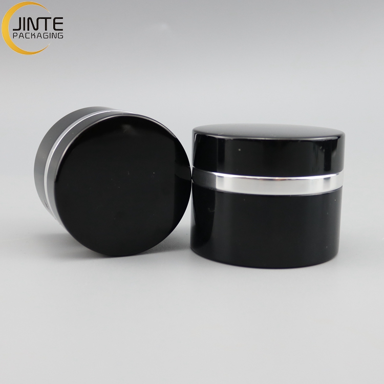Black Aluminum Jar  Aluminum Container With PP Jar Inside  Nail Polish Jar 5g 15g 30g 50g