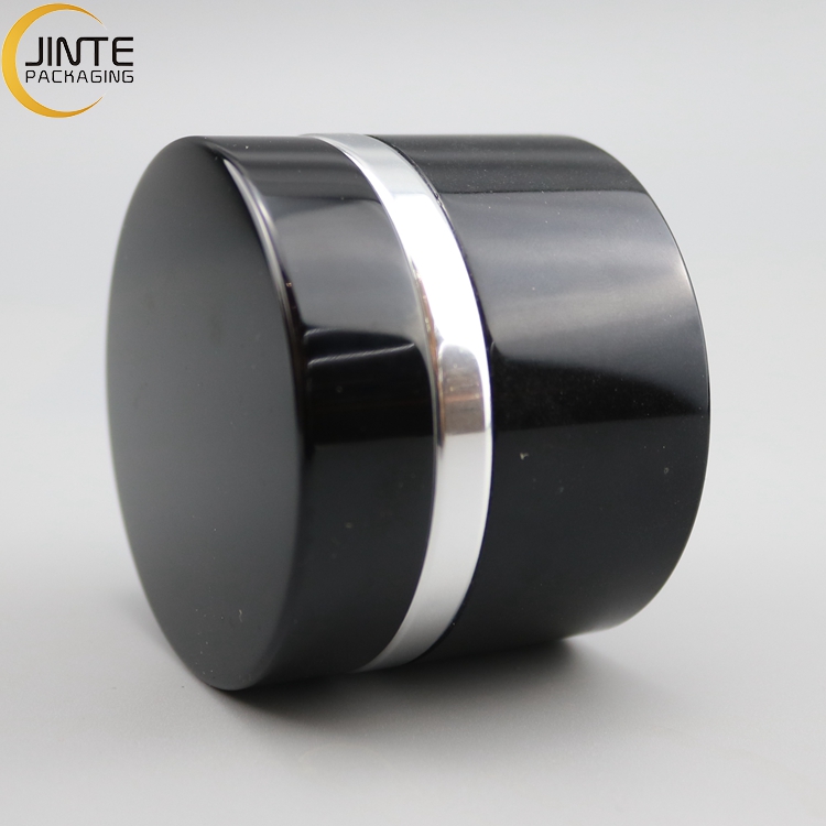 Black Aluminum Jar Aluminum Container With PP Jar Inside Nail Polish Jar 5g 15g 30g 50g