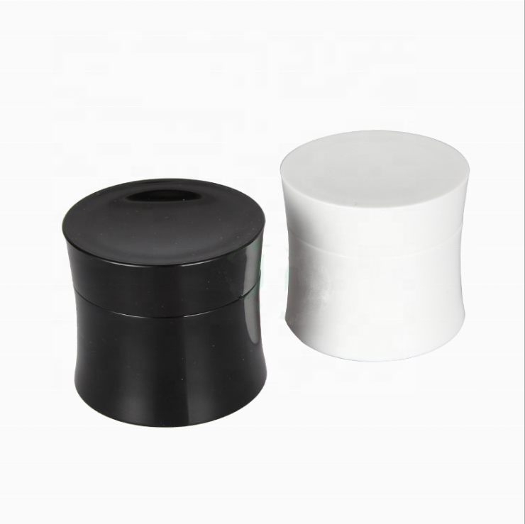 Black Cosmetic bottle container PP 15ml 30ml 50ml hair hair conditioner PP plastic empty cream jar with lid