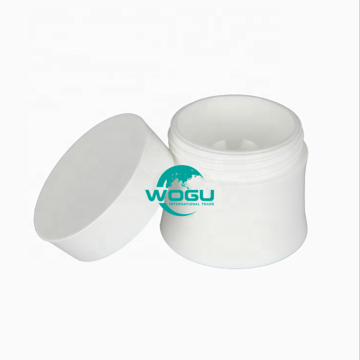 Black Cosmetic bottle container PP 15ml 30ml 50ml hair hair conditioner PP plastic empty cream jar with lid