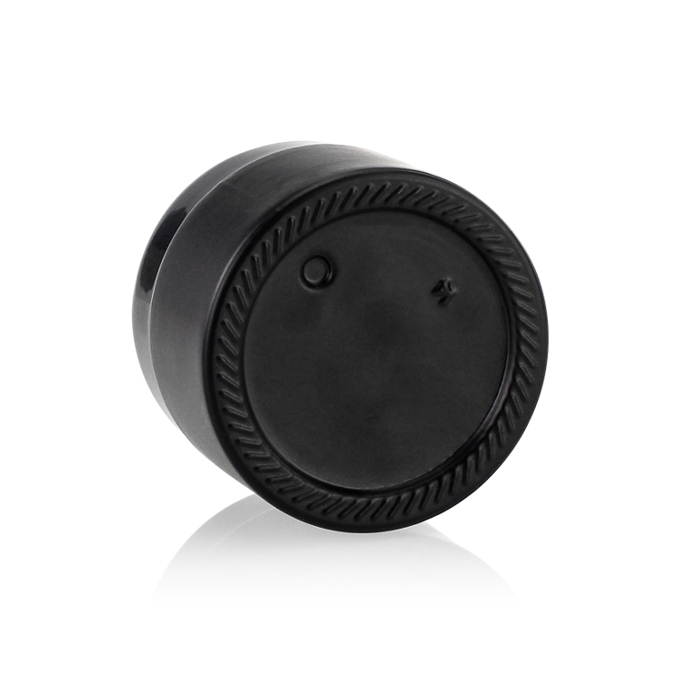 Black Empty Glass Cosmetic Cream Jar Containers 50g Body Cream Jars With Mushroom Cap