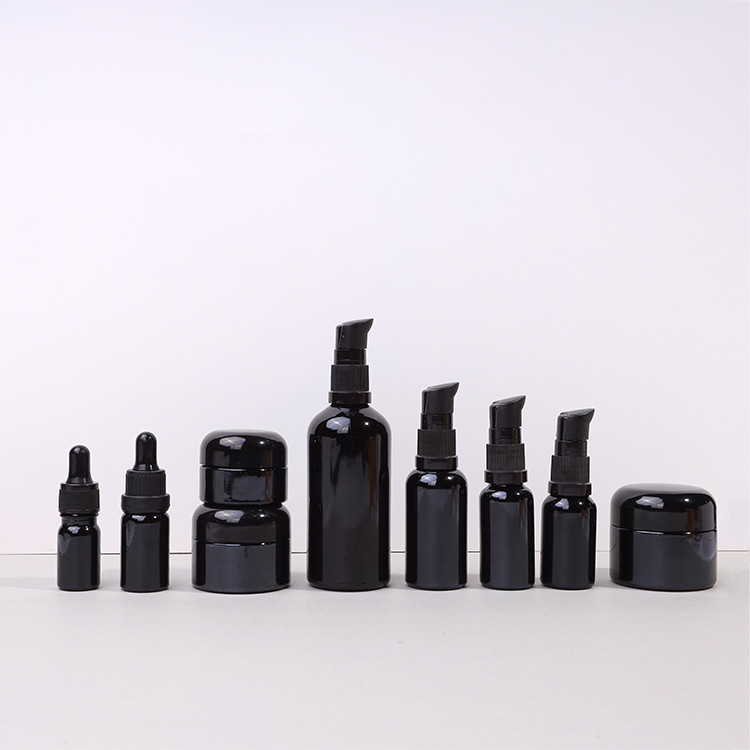 Black Glass Bottles with Eye Droppers For Essential Oils Colognes & Perfumes
