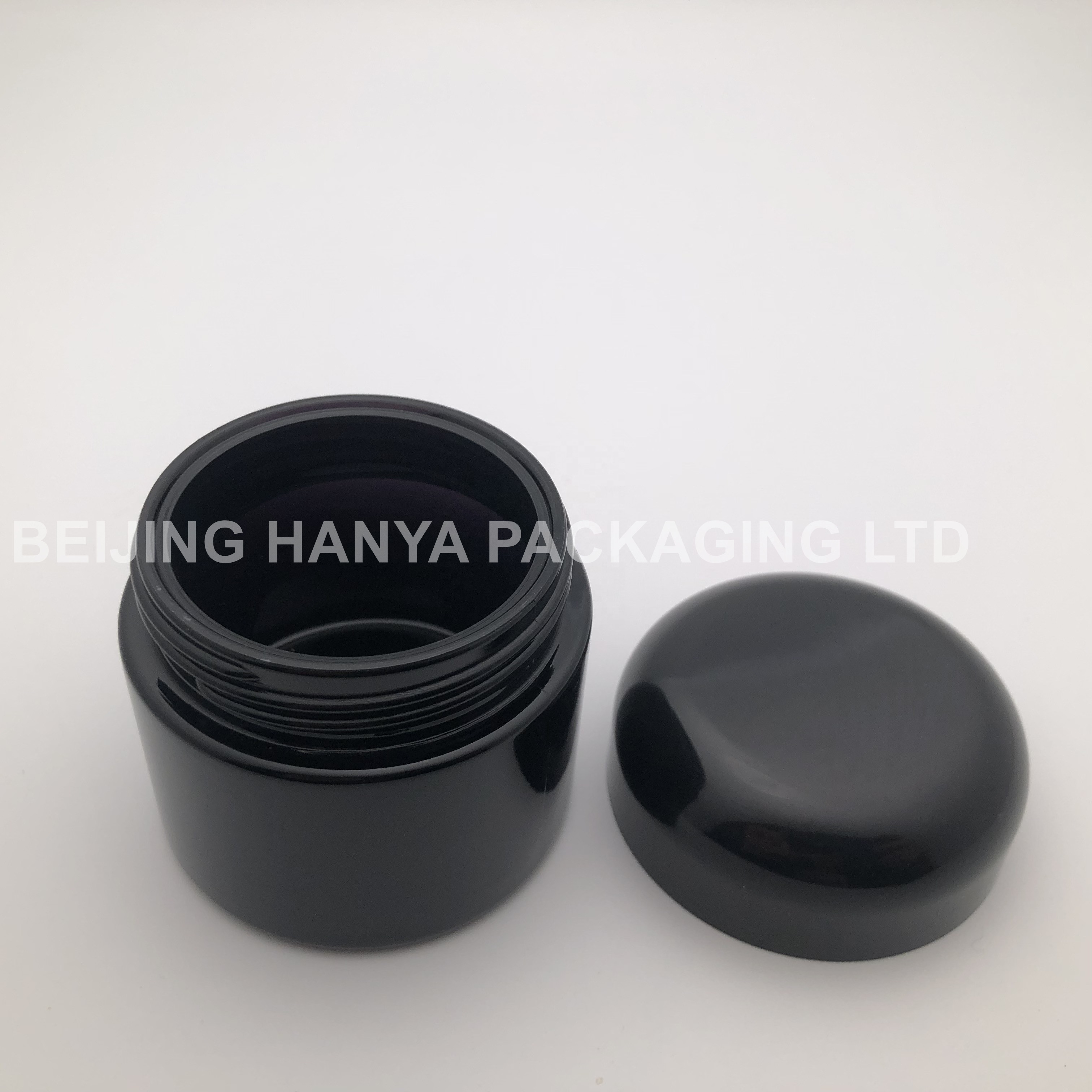 Black Glass Jar Cosmetic 50ml 100ml 120ml 250ml