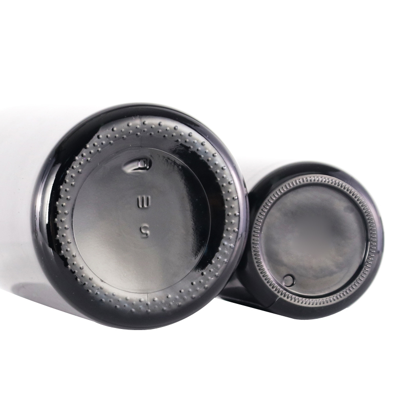 Black Glass Storage Jar with Screw Cap 200ml 300ml 500ml 1000ml Dark Violet Skin Care Cream Cosmetic Packing Hot Stamping AQL2.5