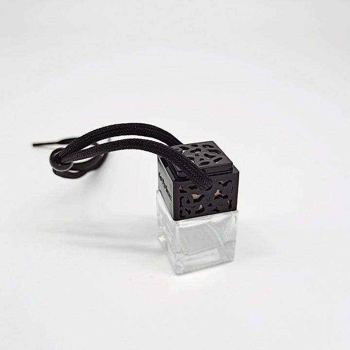 Black Gold Sliver Popular 5ml Square Shape car hanging Empty perfume car diffuser car perfume Glass bottle