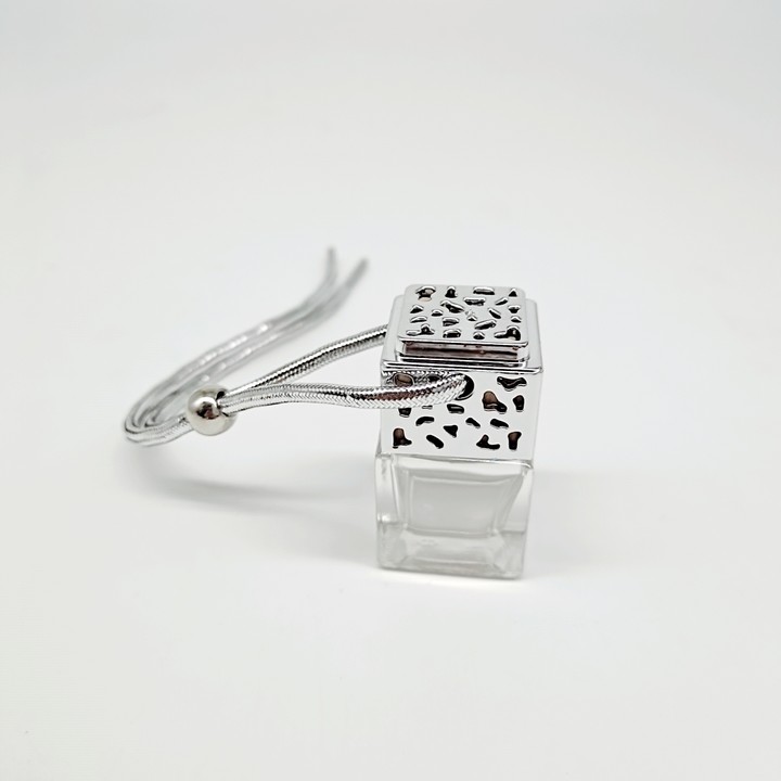 Black Gold Sliver Popular 5ml Square Shape car hanging Empty perfume car diffuser car perfume Glass bottle