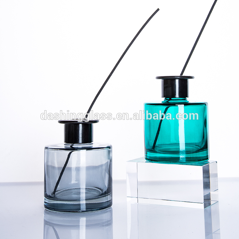 Black Reed Diffuser Botol Essential Oil Glass Bottle Reed Diffuser with Stick