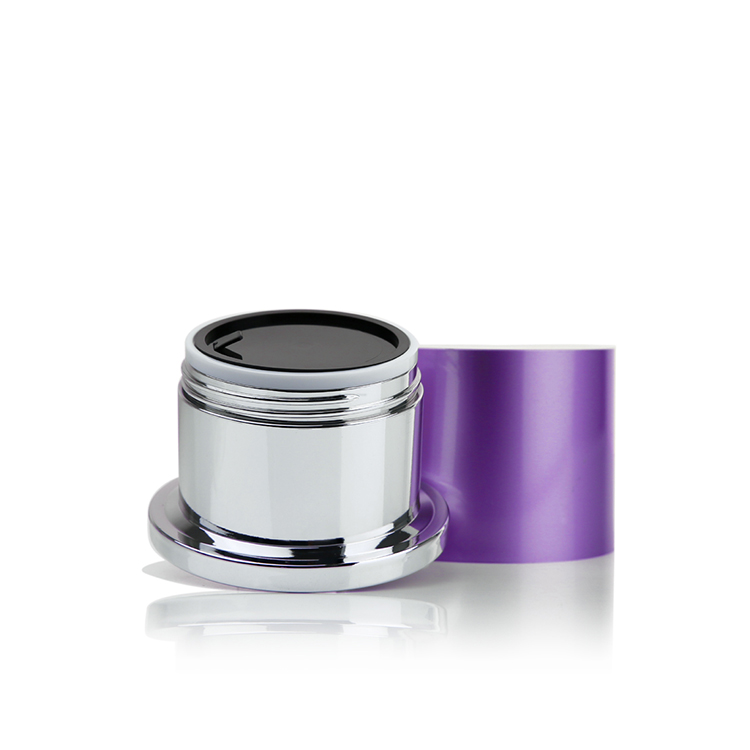 Black U shape ABS plastic material Cosmetic Cream Jar for skincare unique style 30/50g