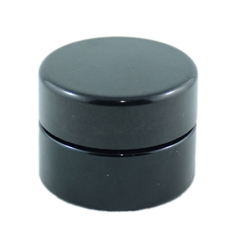 Black UV Protective Glass Jars Containers For Candles