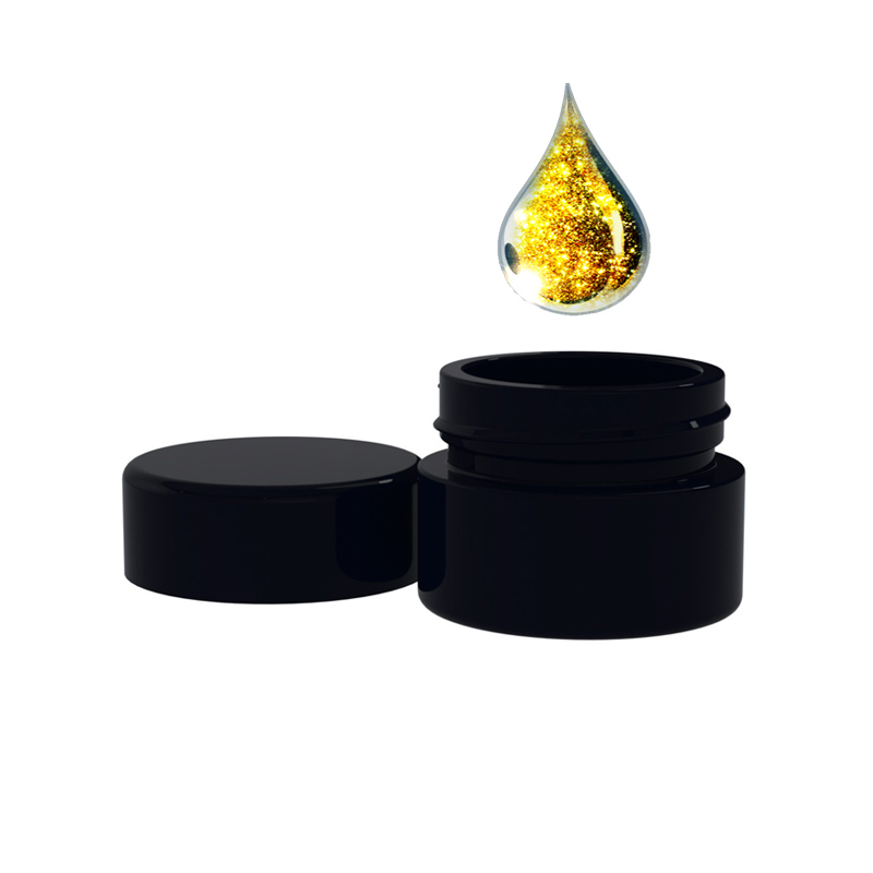 Black UV Protective Glass Jars Containers For Candles