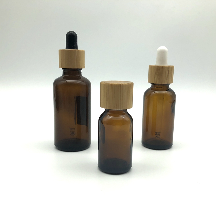 Black colors Essential Oil Bottle Frosted Glass Dropper Bottles with Bamb Pump
