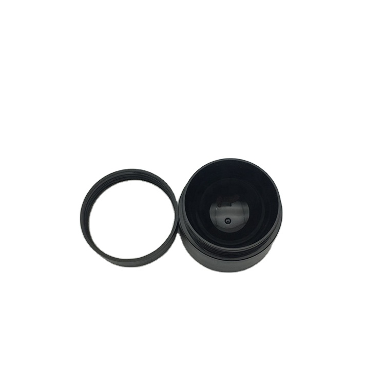 Black double wall cream jar PP 50g with spatula empty cosmetic jar