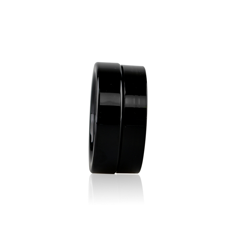 Black empty PET cosmetic cream jar container for cosmetics