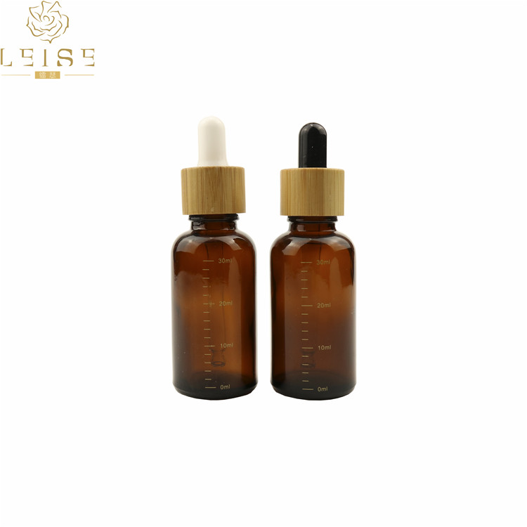 Black frosted glass dropper bottle 20ml 50ml 100ml 60ml 2oz 1oz 30ml matt black glass dropper essential oil bottle bamboo cap