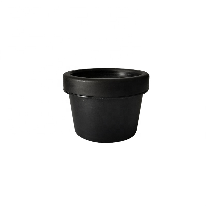 Black round colorful eco friendly 50g 100g 200g face cream pot cosmetic pp plastic jar wholesale