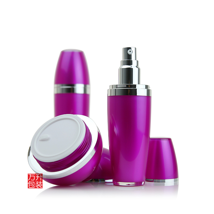 Black sphere PMMA Skincare day/night cream/gel /mositure jar cosmetic container with shining shoulder WE-J 50/80g