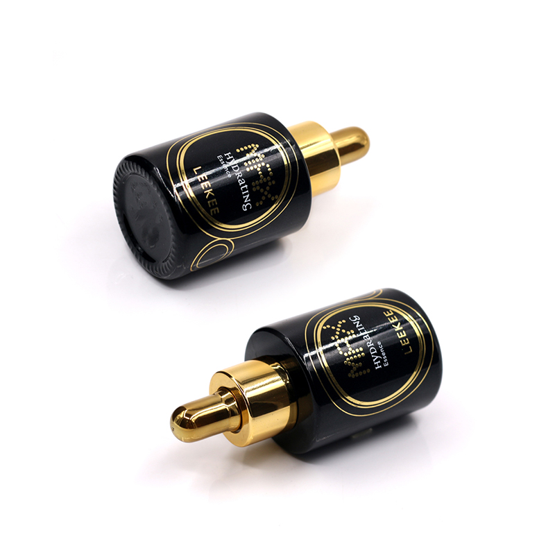 Black sprayed 1oz glass dropper bottle serum bottle 30 ml dropper bottle glass