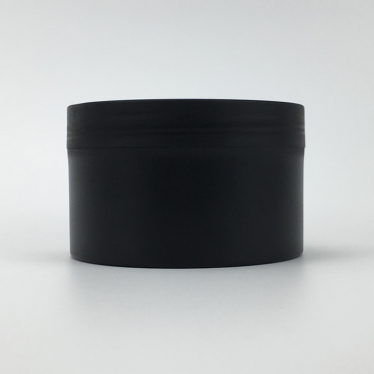 Black thick double wall 100ml 150ml 250ml plastic PP jar for body butter