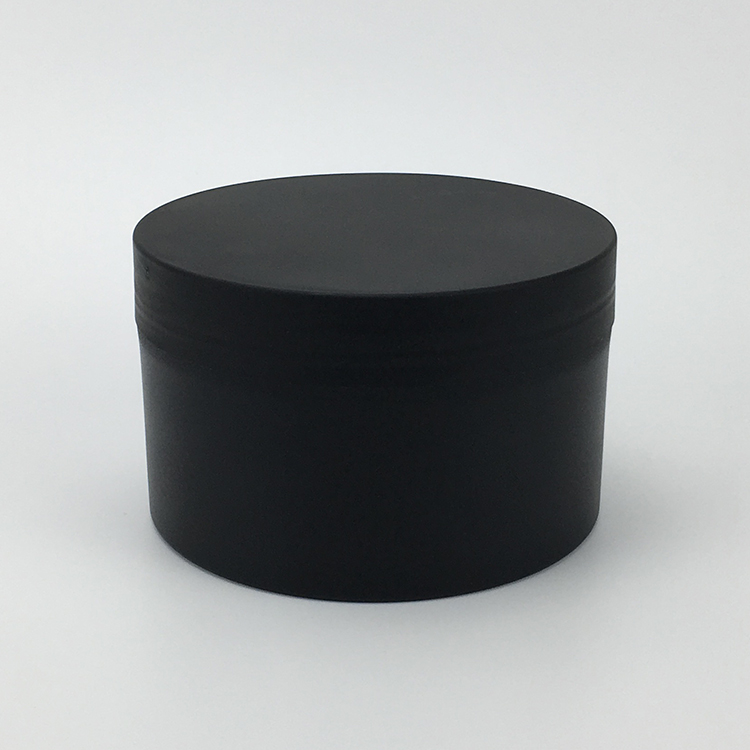 Black thick double wall 100ml 150ml 250ml plastic PP jar for body butter