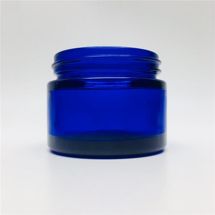 Blue Amber Empty 20g 30g 50g glass jars cosmetic cream containers empty glass spray cream jars
