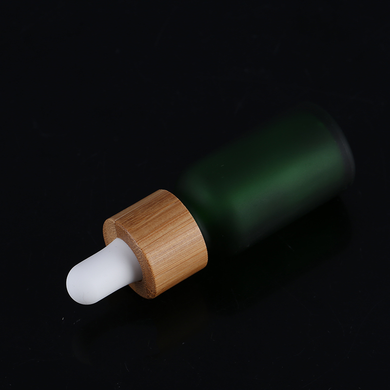 Blue Amber Matte white green colors Essential Oil Bottle Frosted Glass Dropper Bottles with Bamb Pump