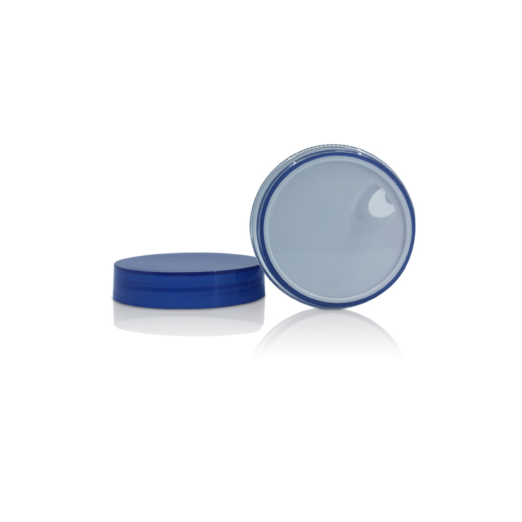 Blue Color Double Wall Facial Cream Hair Wax Packaging PET Plastic Container 100g