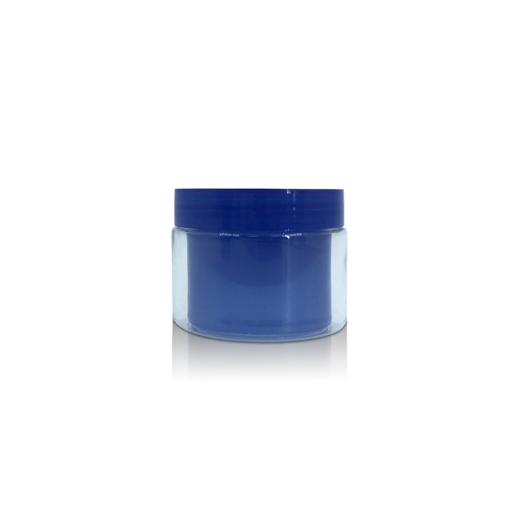 Blue Color Double Wall Facial Cream Hair Wax Packaging PET Plastic Container 100g