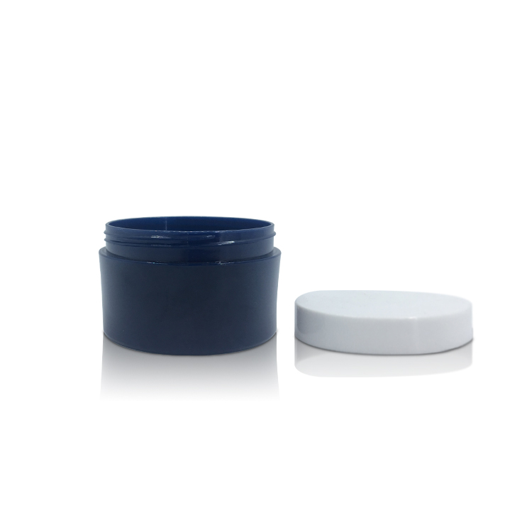 Blue Facial-pack Moisturizer Skincare Cosmetic Packaging Plastic Double Wall Cream Jar 120g