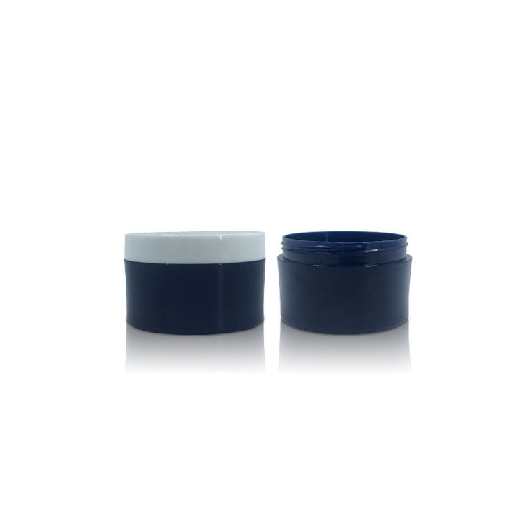 Blue Facial-pack Moisturizer Skincare Cosmetic Packaging Plastic Double Wall Cream Jar 120g