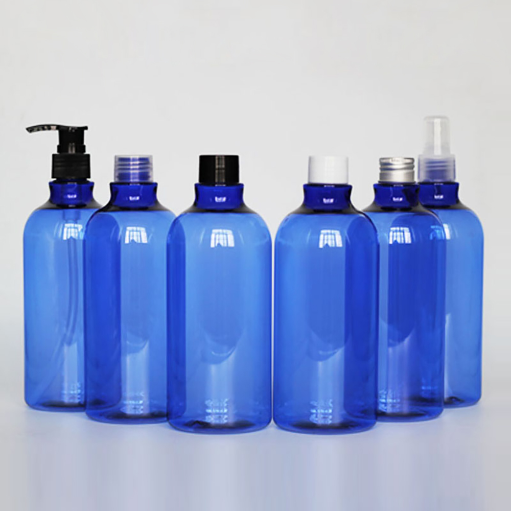 Blue Oval PET36 Lotion/Spray/Screw Cap Bottle, 500ml Cosmetic Package
